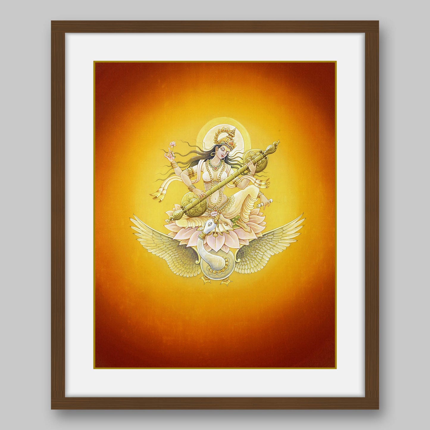 Saraswati – High Quality Print of Artwork by Pieter Weltevrede