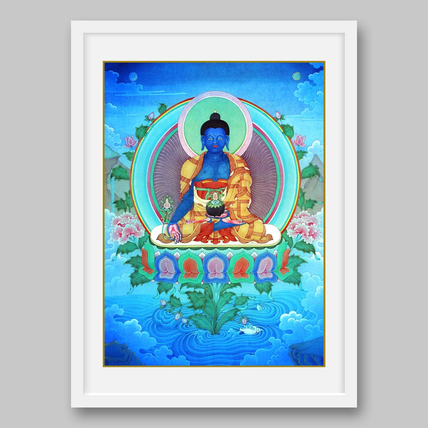 Shakyamuni Buddha - Gautam Buddha – High Quality Print of Artwork by Pieter Weltevrede - Sagar World
