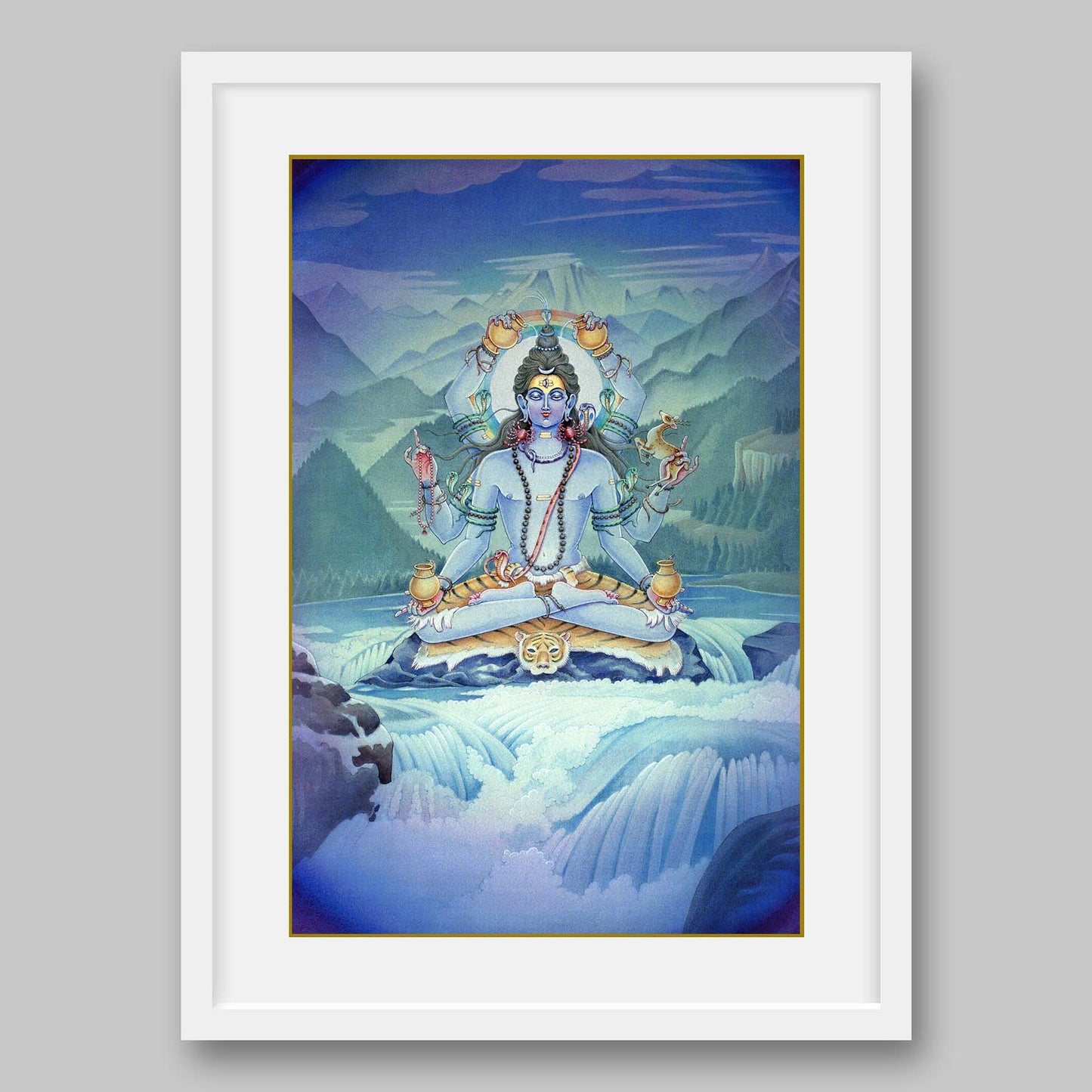 Mahamrityunjaya Shiva – High Quality Print of Artwork by Pieter Weltevrede - Sagar World