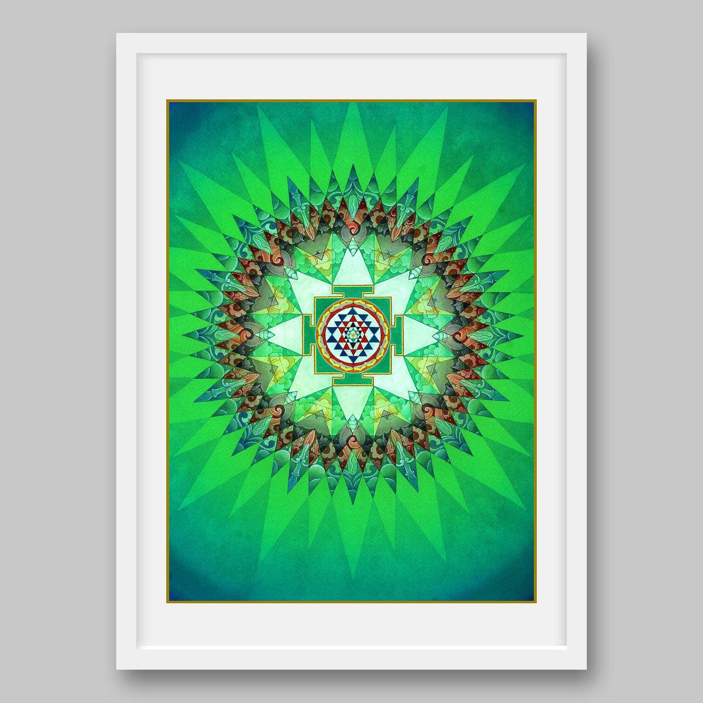 Sri Yantra - High Quality Print of Artwork by Pieter Weltevrede - Home Decor - Sagar World