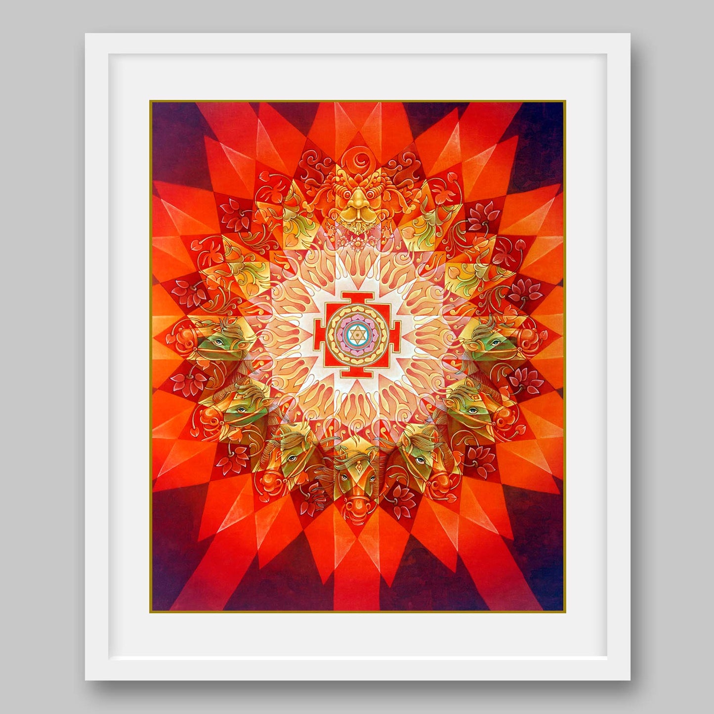 Sun Yantra – High Quality Print of Artwork by Pieter Weltevrede - Sagar World