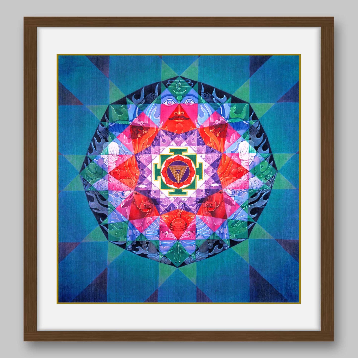 Tripura Bhairavi Yantra - High Quality Print of Artwork by Pieter Weltevrede - Sagar World