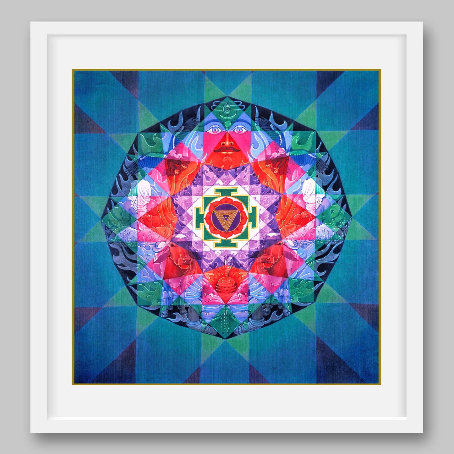 Tripura Bhairavi Yantra - High Quality Print of Artwork by Pieter Weltevrede