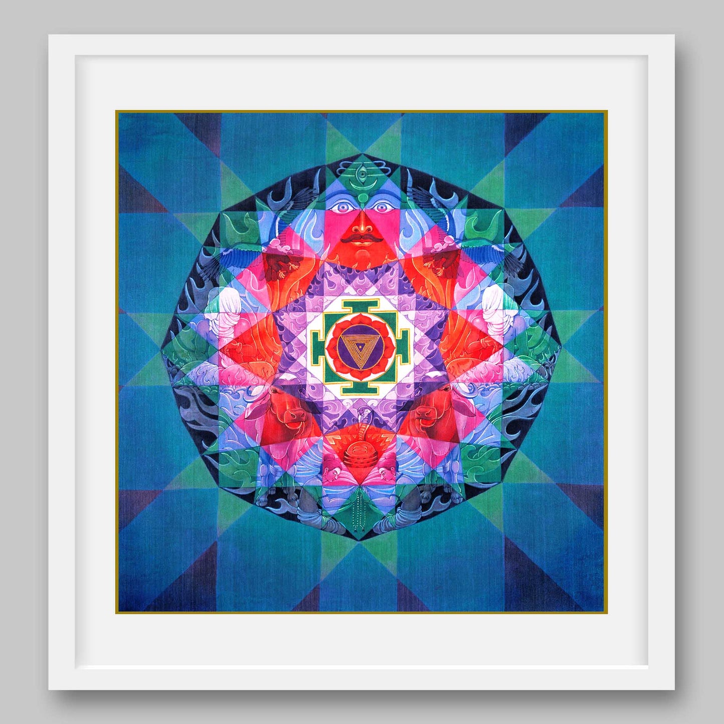 Tripura Bhairavi Yantra - High Quality Print of Artwork by Pieter Weltevrede - Sagar World