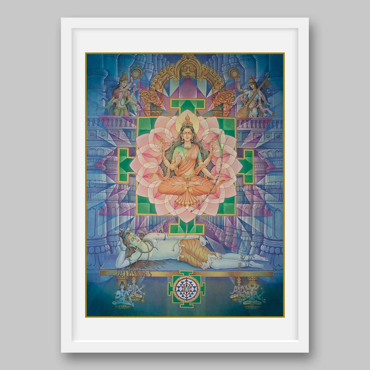 Tripura Sundari – High Quality Print of Artwork by Pieter Weltevrede - Sagar World