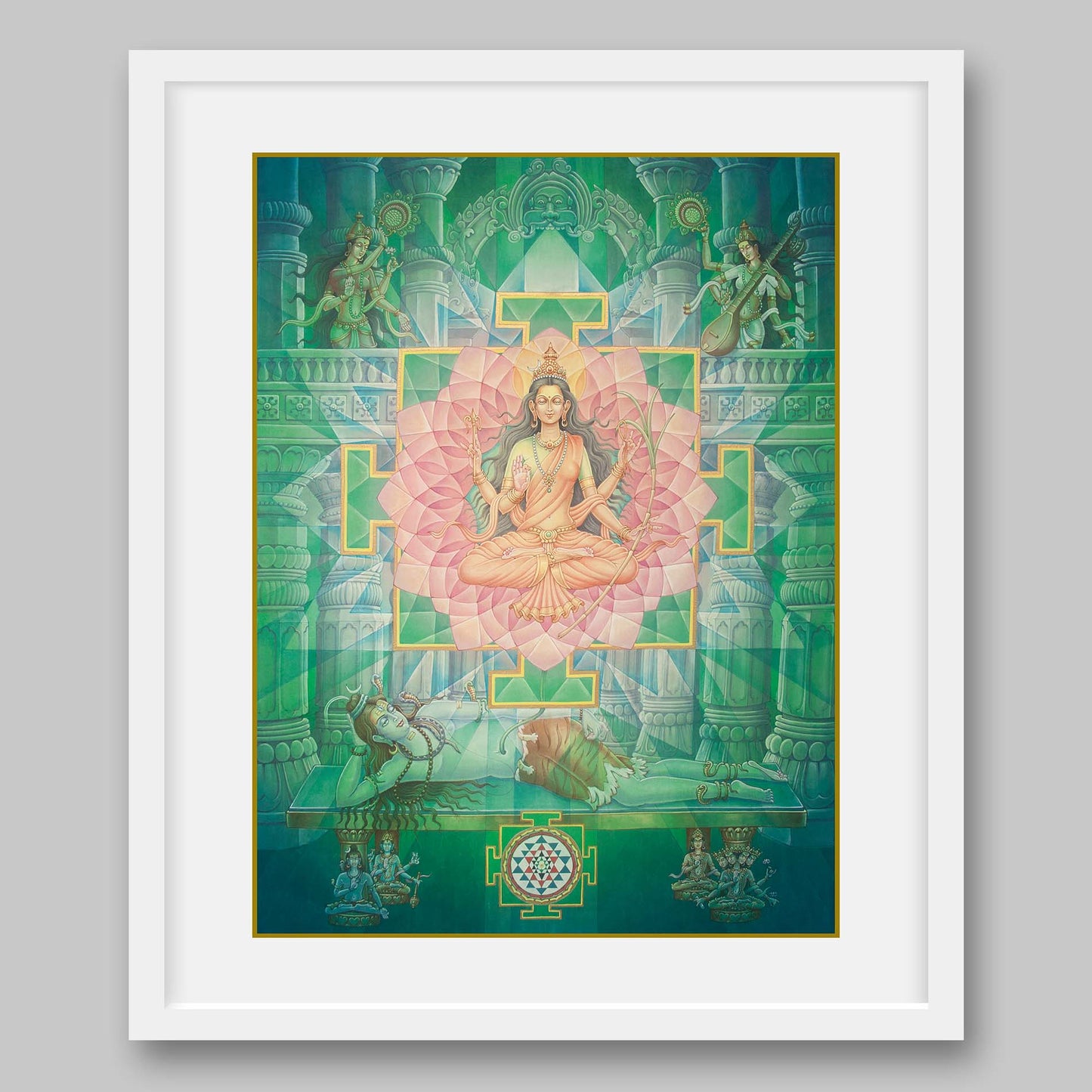 Tripura Sundari – High Quality Print of Artwork by Pieter Weltevrede - Sagar World