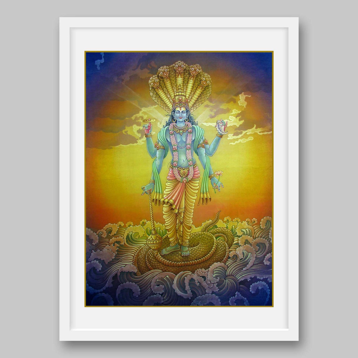 Vishnu - High Quality Print of Artwork by Pieter Weltevrede - Sagar World