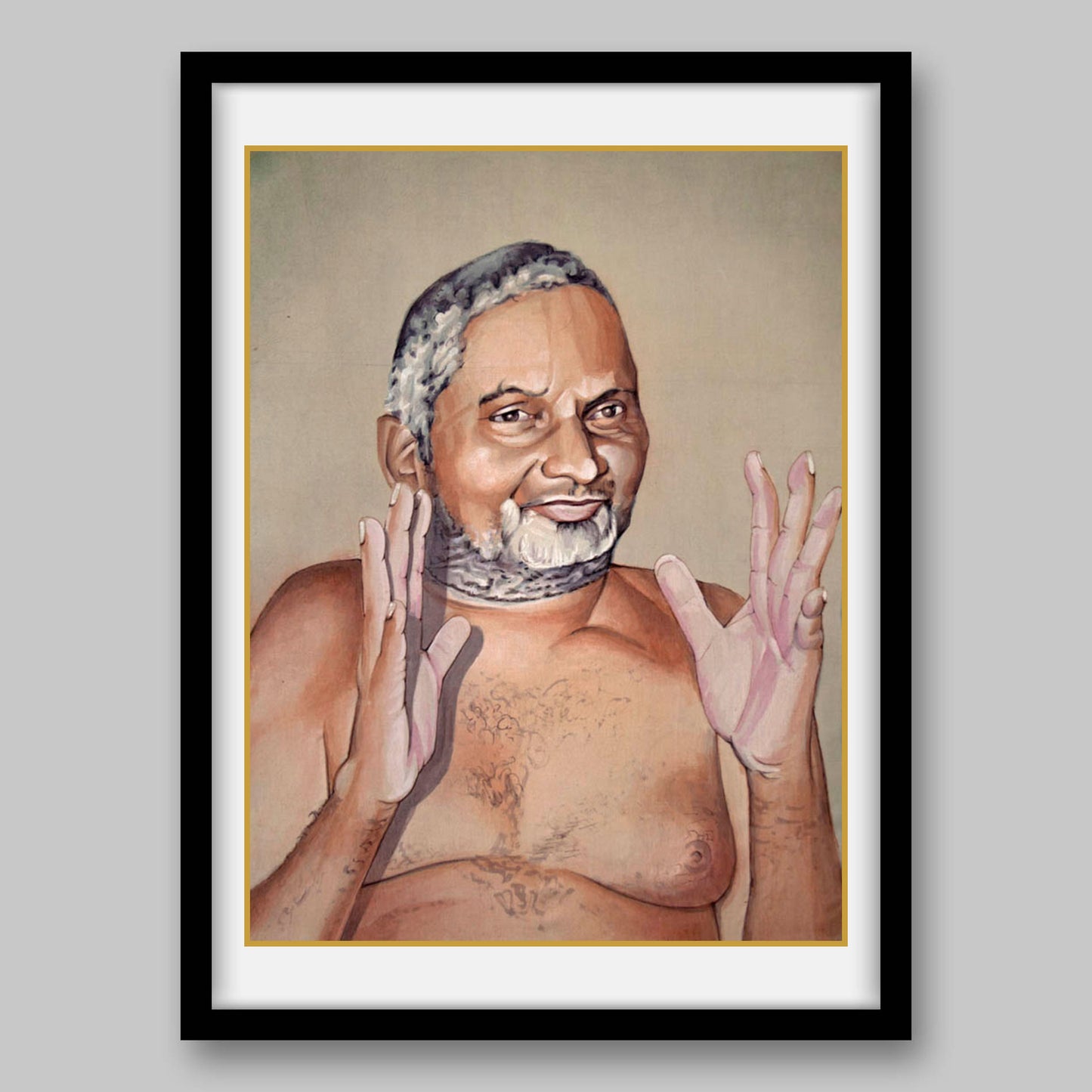 Hindu Spiritual Leader Swami Nityananda- High Quality Print of Artwork by Pieter Weltevrede
