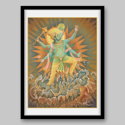 Varaha Avatar - High Quality Print of Artwork by Pieter Weltevrede