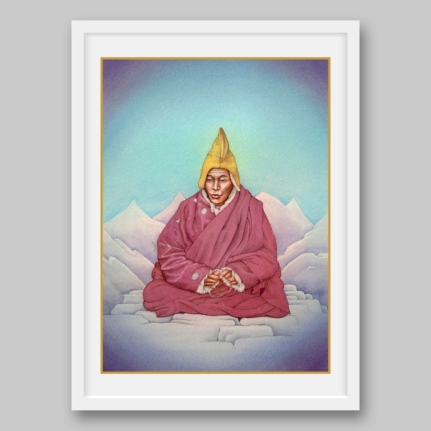 Tibetan Buddhist Monk - High Quality Print of Artwork by Pieter Weltevrede