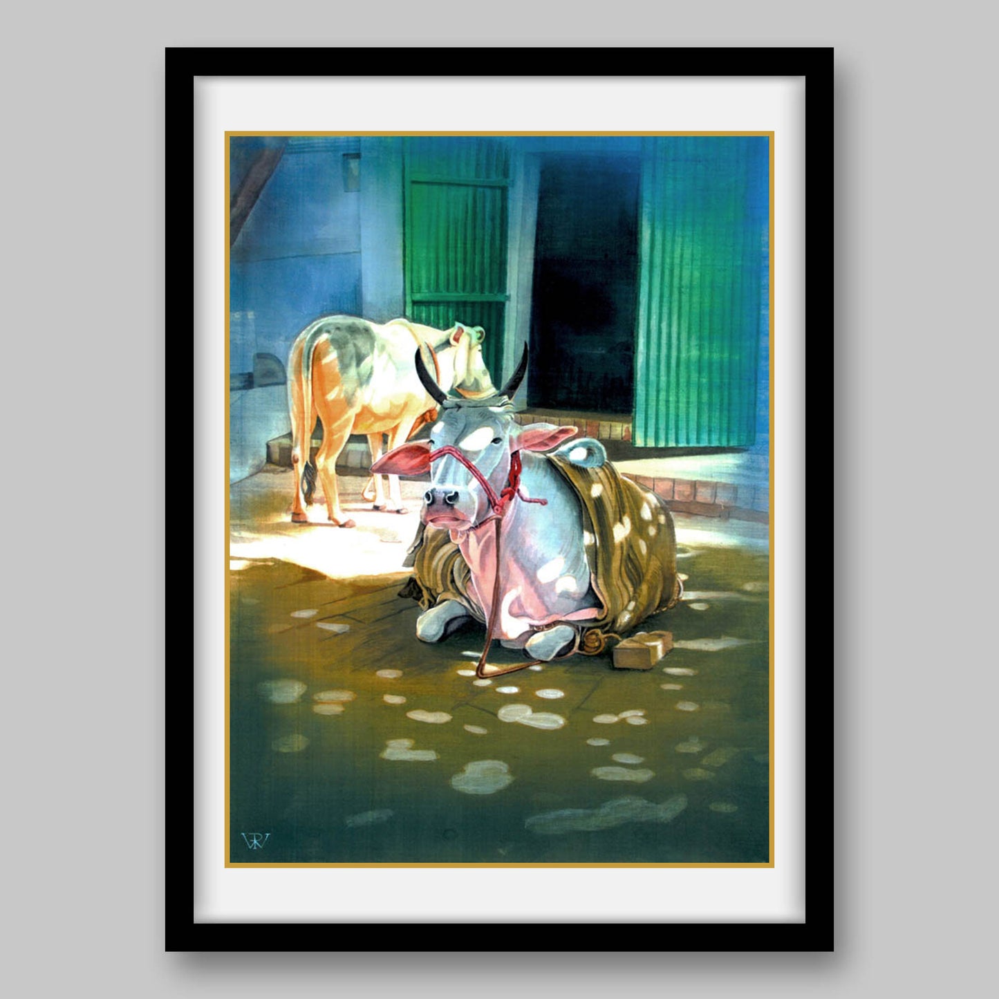 Sacred Cows - High Quality Print of Artwork by Pieter Weltevrede