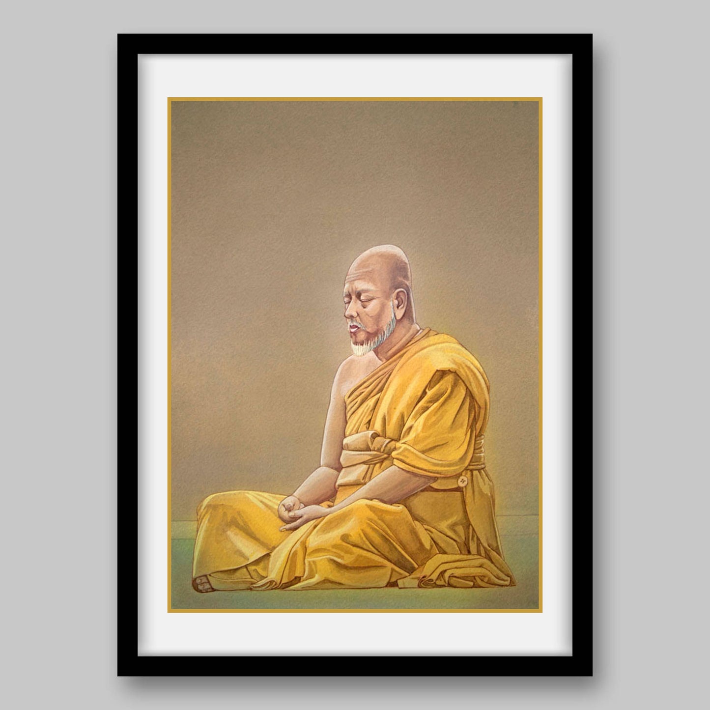 Chinese Zen Master Tung-Shan- High Quality Print of Artwork by Pieter Weltevrede