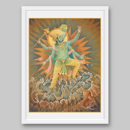 Varaha Avatar - High Quality Print of Artwork by Pieter Weltevrede