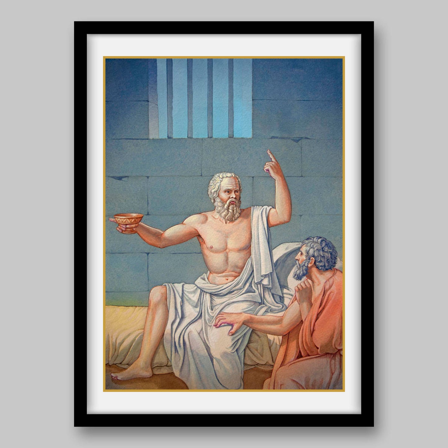 Greek Philosopher Socrates - High Quality Print of Artwork by Pieter Weltevrede