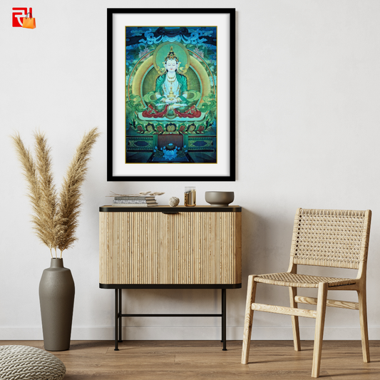 Amitabha Buddha- The Buddha of Infinite Light- High Quality Print of Artwork by Pieter Weltevrede