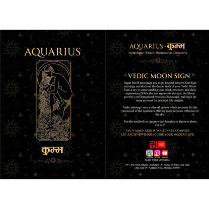 Kumbh Moon Sign Personal Diary – Inspire Innovation, Freedom & Humanitarian Vision