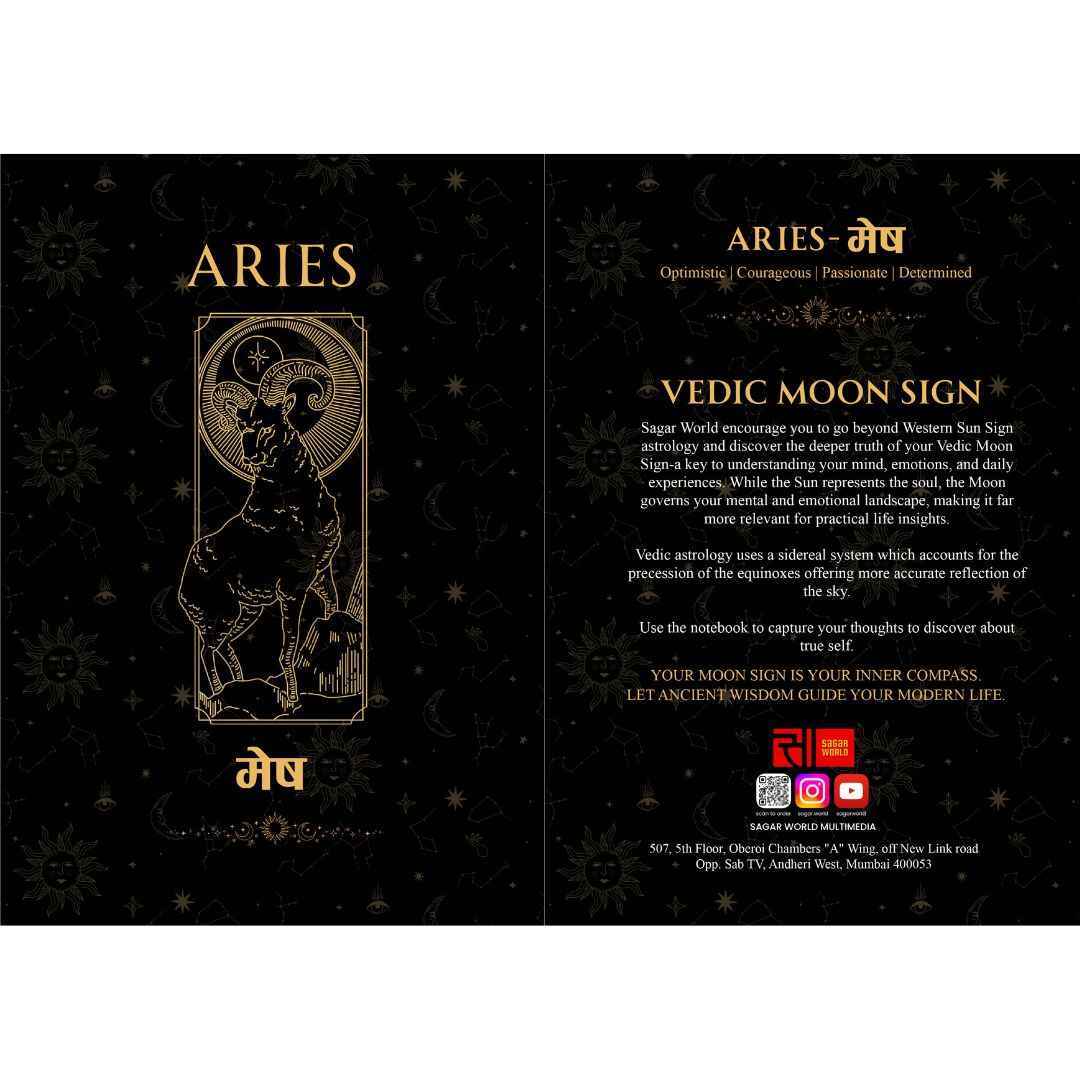 Mesh Moon Sign Personal Diary – Embrace Leadership, Confidence & New Journeys