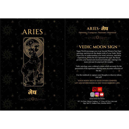 Mesh Moon Sign Personal Diary – Embrace Leadership, Confidence & New Journeys