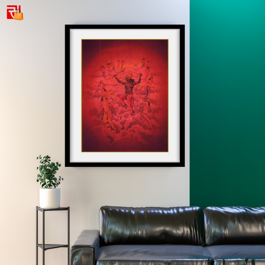 Bali, the king of Asuras – High Quality Print of Artwork by Pieter Weltevrede