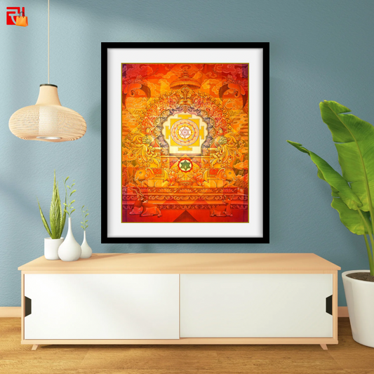 Bhuvaneshwari Yantra – High Quality Print of Artwork by Pieter Weltevrede - Home Decor