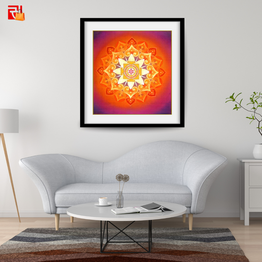 Bhuvaneshwari Yantra – High Quality Print of Artwork by Pieter Weltevrede - Home Decor
