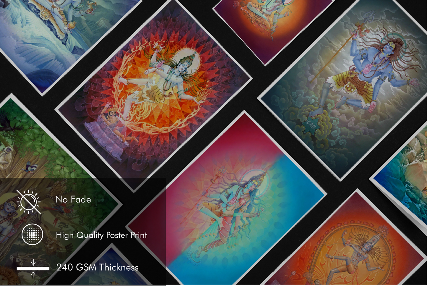 Shiva Forms Art Print Set – Sacred Manifestations of Lord Shiva High-Quality Art Prints by Pieter Weltevrede