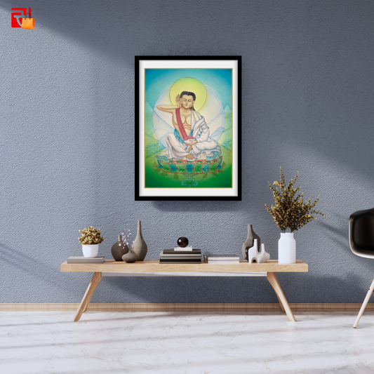 Buddhist Saint Milarepa- High Quality Print of Artwork by Pieter Weltevrede