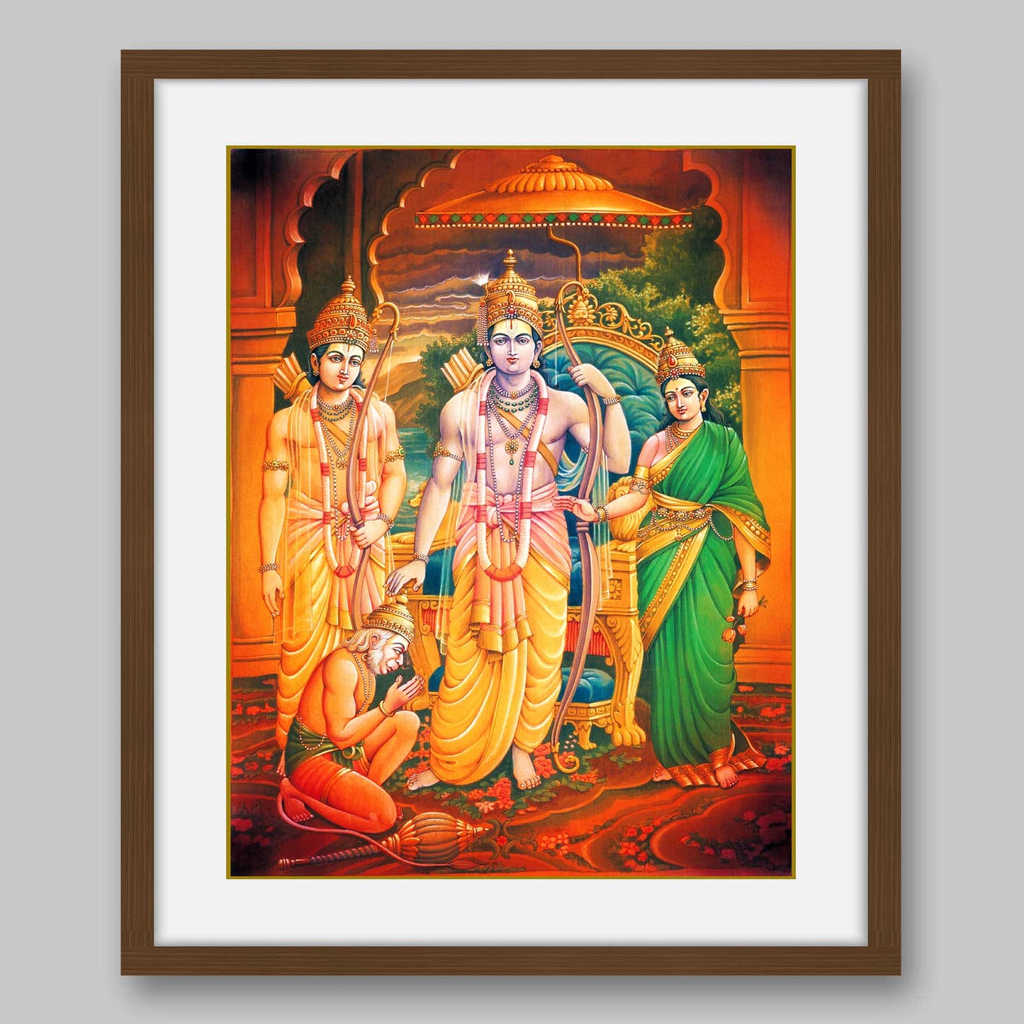 Court of Lord Ram – High Quality Print of Artwork by Pieter Weltevrede