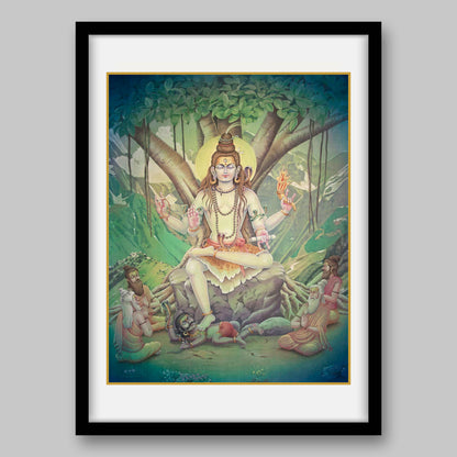 Dakshinimurti Shiva – High Quality Print of Artwork by Pieter Weltevrede