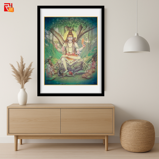 Dakshinimurti Shiva – High Quality Print of Artwork by Pieter Weltevrede