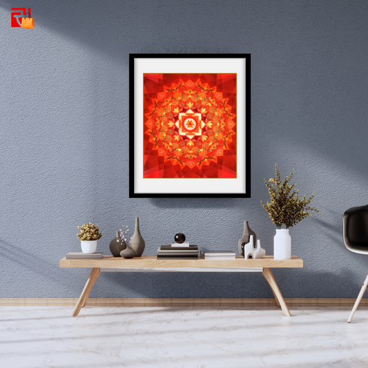 Durga Yantra- High Quality Print of Artwork by Pieter Weltevrede - Home Decor