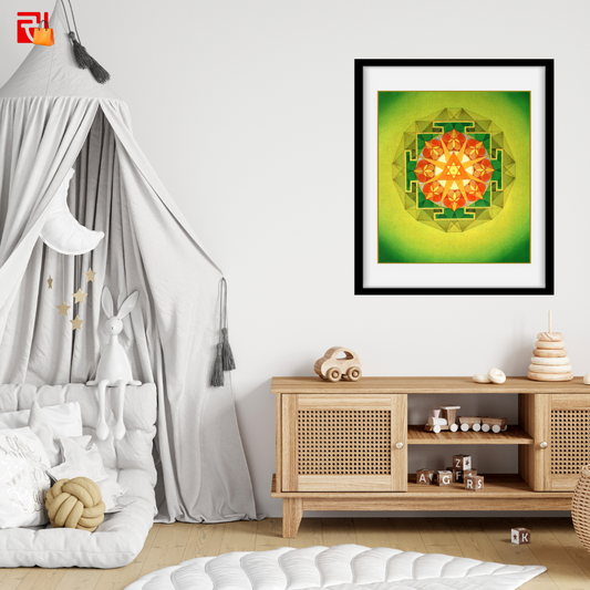 Ganesha Yantra – High Quality Print of Artwork by Pieter Weltevrede - Home Decor
