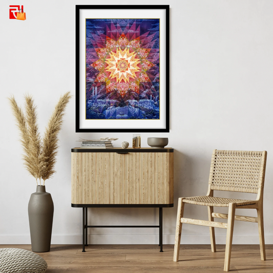 Gayatri Yantra- High Quality Print of Artwork by Pieter Weltevrede