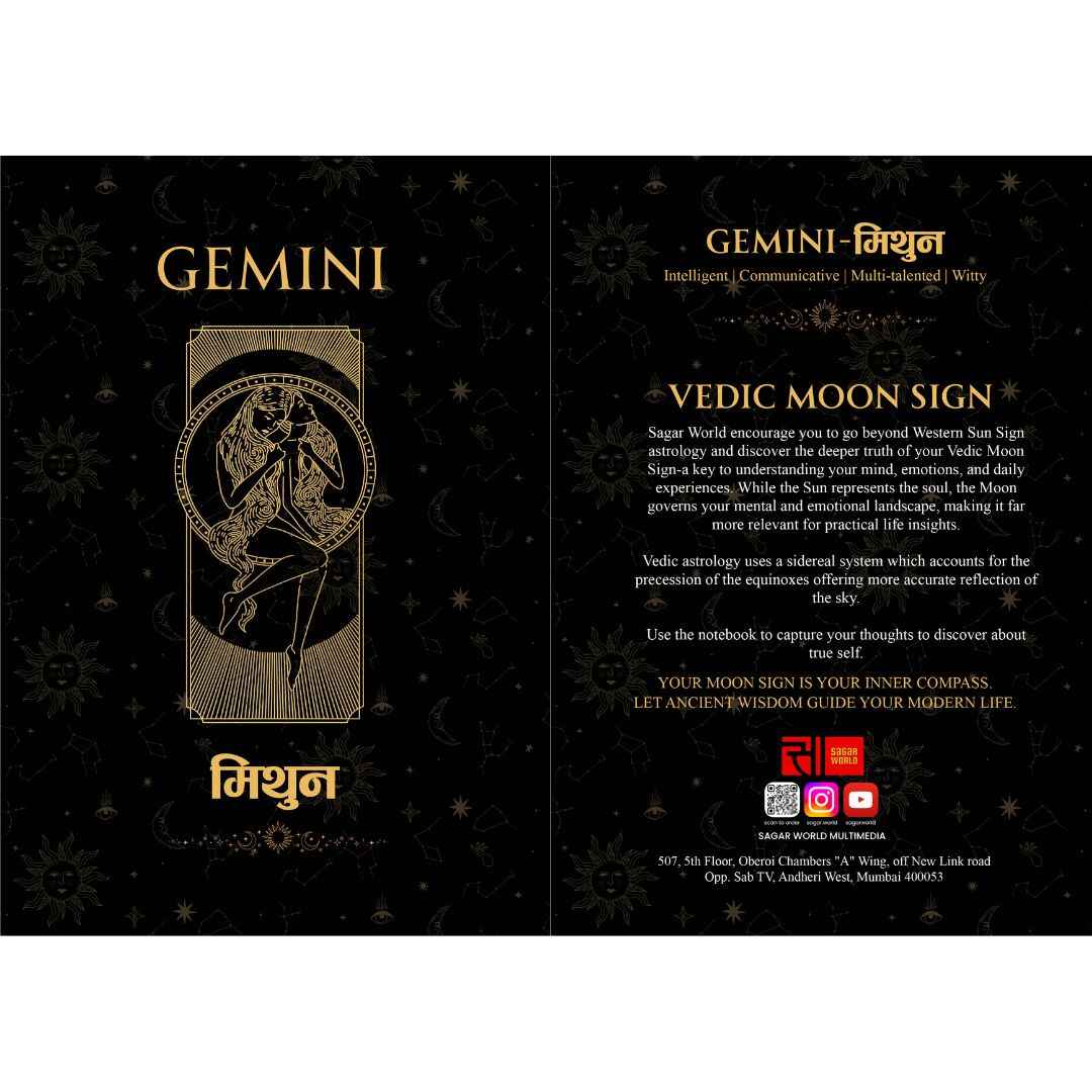 Mithun Moon Sign Personal Diary – Unlock Curiosity, Expression & Dual Perspectives