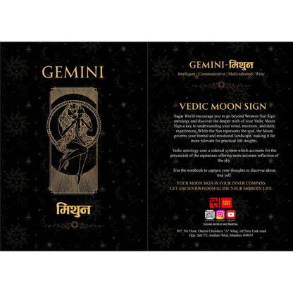 Mithun Moon Sign Personal Diary – Unlock Curiosity, Expression & Dual Perspectives