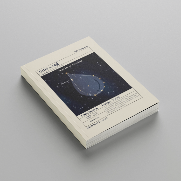 Ardra Nakshatra Journal – 365 Days of Cosmic Self-Reflection