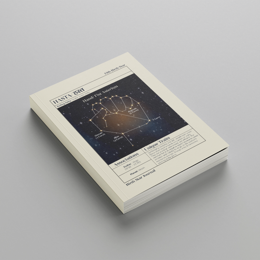 Hasta Nakshatra Journal – 365 Days of Cosmic Self-Reflection