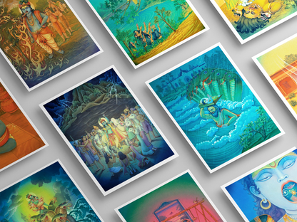 Tridevi Yantras Set – Maa Lakshmi, Maa Saraswati & Maa Durga High-Quality Art Prints by Pieter Weltevrede