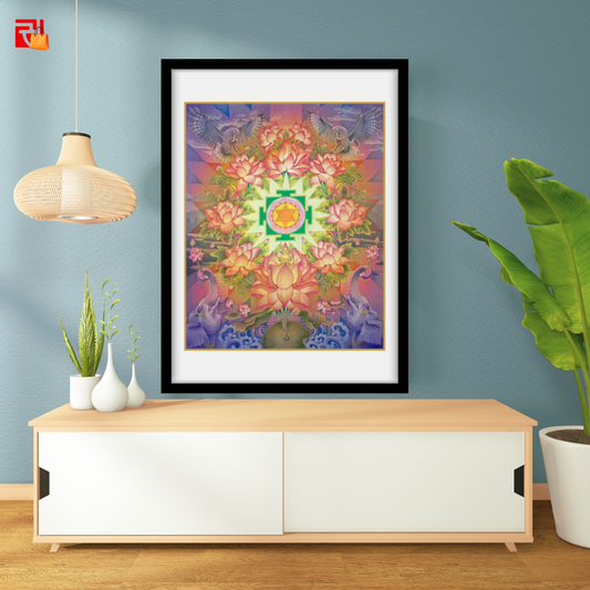 Laxmi Mandala - High Quality Print of Artwork by Pieter Weltevrede - Home Decore