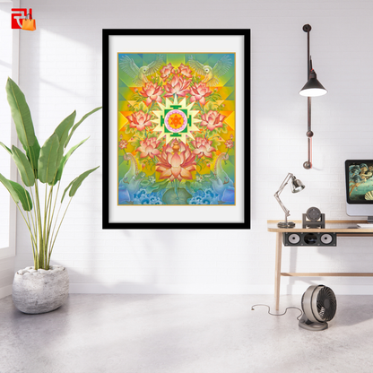 Laxmi Mandala - High Quality Print of Artwork by Pieter Weltevrede - Home Decor