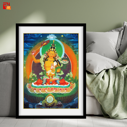 Manjusri Buddha – the Buddha of Wisdom- High Quality Print of Artwork by Pieter Weltevrede
