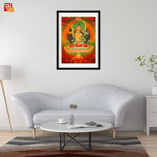 Manjusri Buddha – the Buddha of Wisdom- High Quality Print of Artwork by Pieter Weltevrede