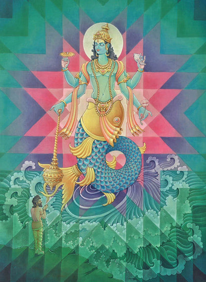 Matsya Avatar – High Quality Print of Artwork by Pieter Weltevrede