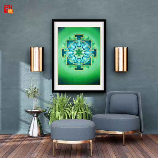 Mercury Yantra – High Quality Print of Artwork by Pieter Weltevrede - Home Decor