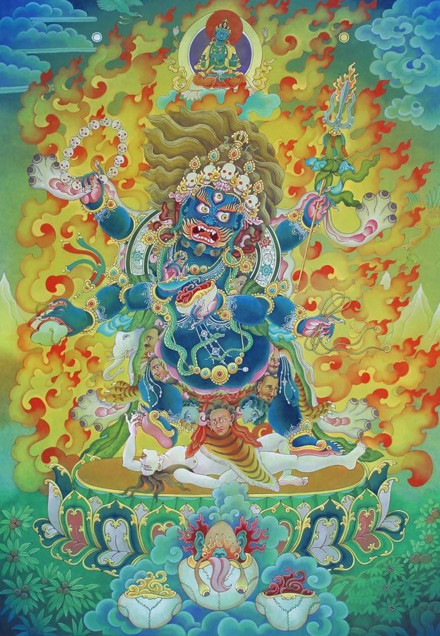 Mahakala – the Protector of Dharma- High Quality Print of Artwork by Pieter Weltevrede