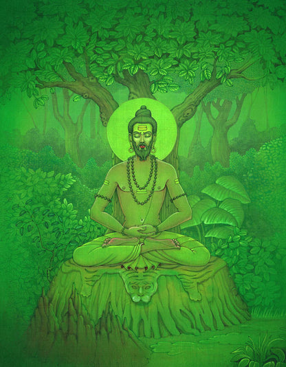 Bhagirath – a descendant of King Sagar – High Quality Print of Artwork by Pieter Weltevrede