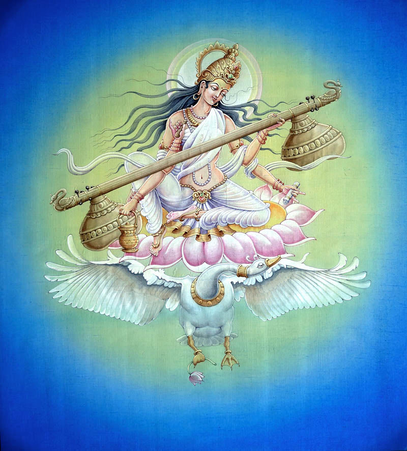 Saraswati – High Quality Print of Artwork by Pieter Weltevrede