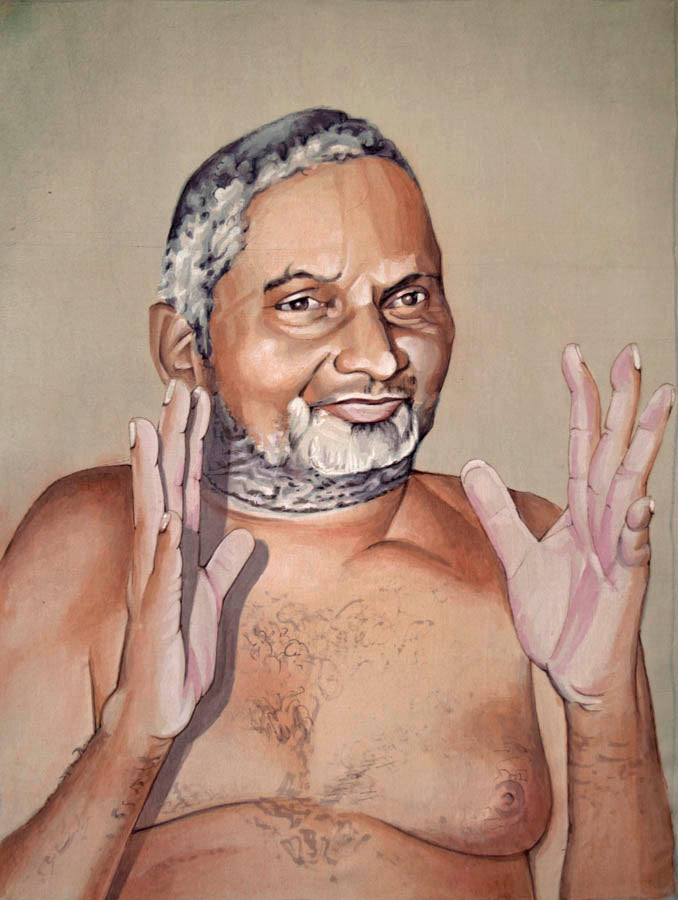 Hindu Spiritual Leader Swami Nityananda- High Quality Print of Artwork by Pieter Weltevrede