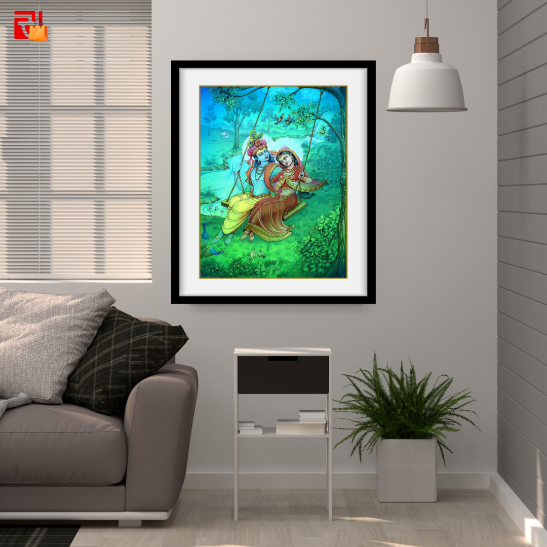 Radha Krishna - High Quality Print of Artwork by Pieter Weltevrede