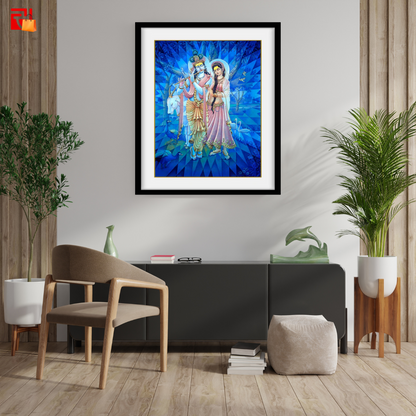 Radha Krishna - High Quality Print of Artwork by Pieter Weltevrede